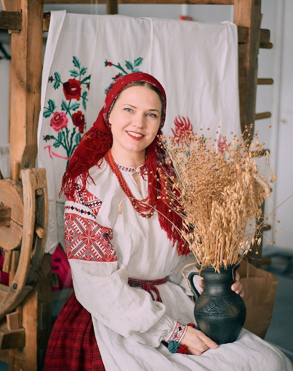 Women in Slavic costumes in Anqing