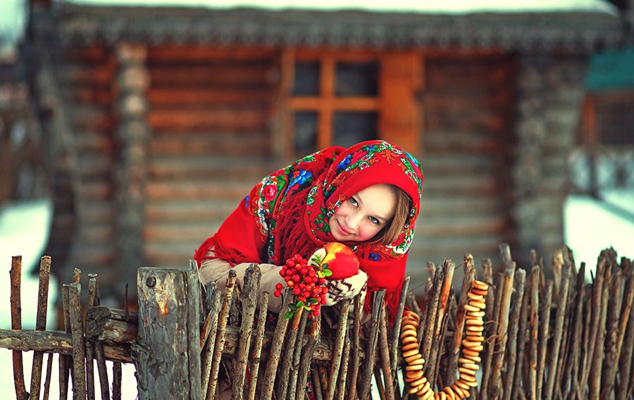 Sexy girl Women in Slavic costumes in Anqing