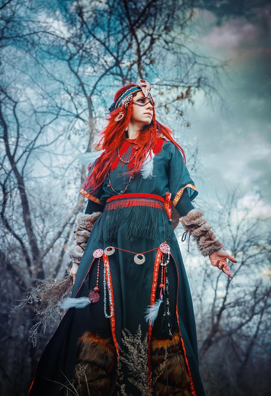 Girls in Slavic costumes underwear in Anqing