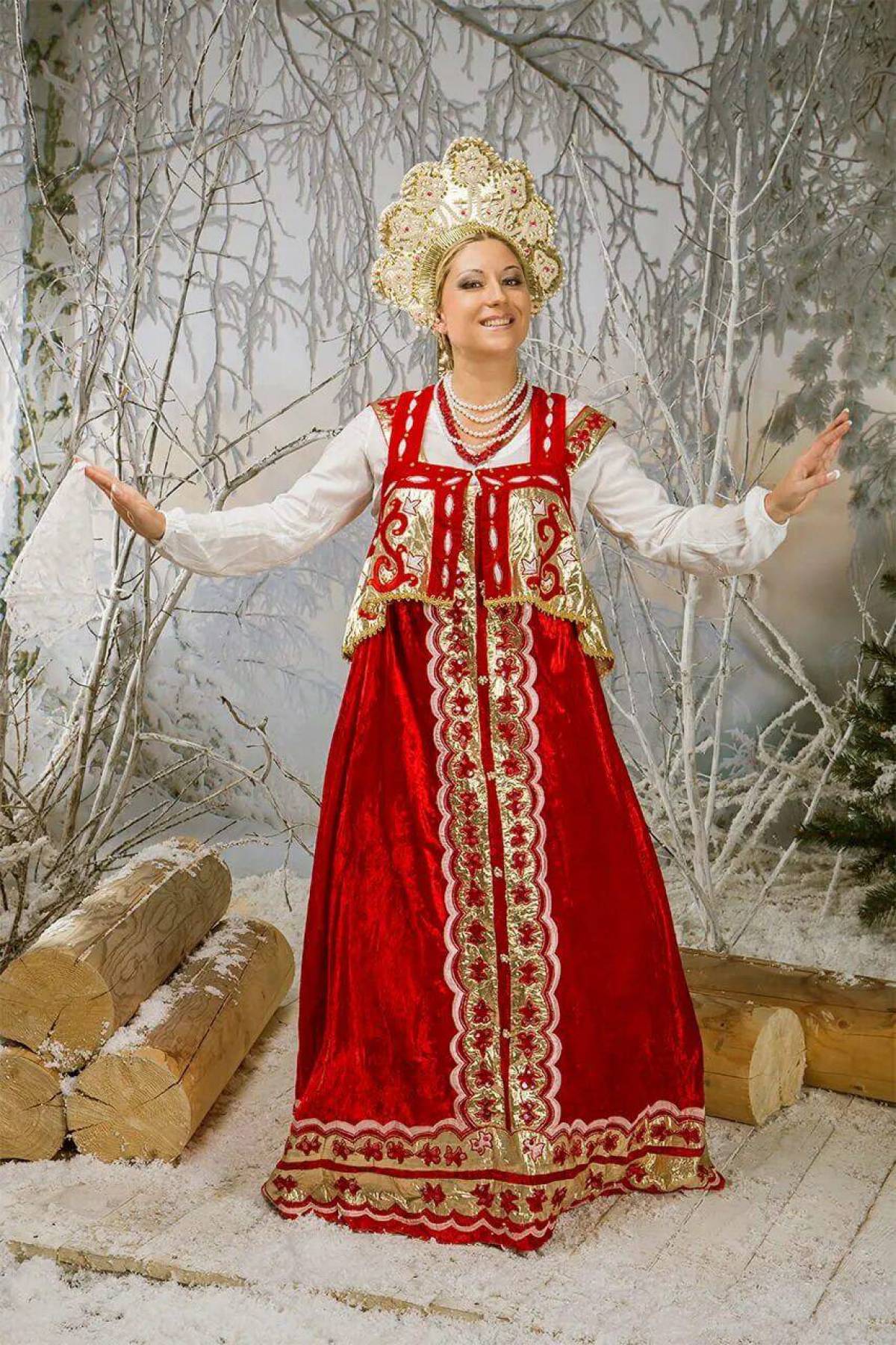 Girls in Slavic costumes in Anqing