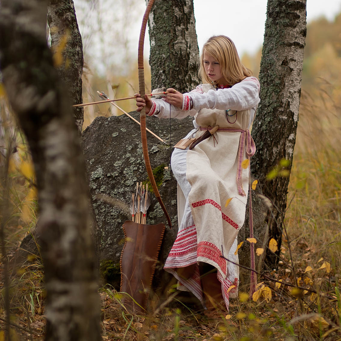 Sexy photo Girls in Slavic costumes in Anqing